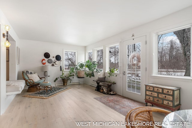 view of sunroom / solarium