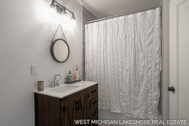 bathroom featuring vanity