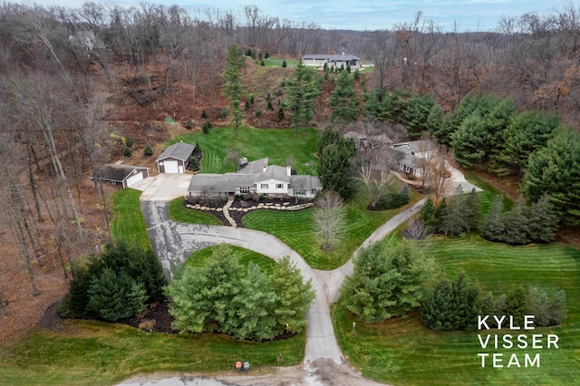 birds eye view of property