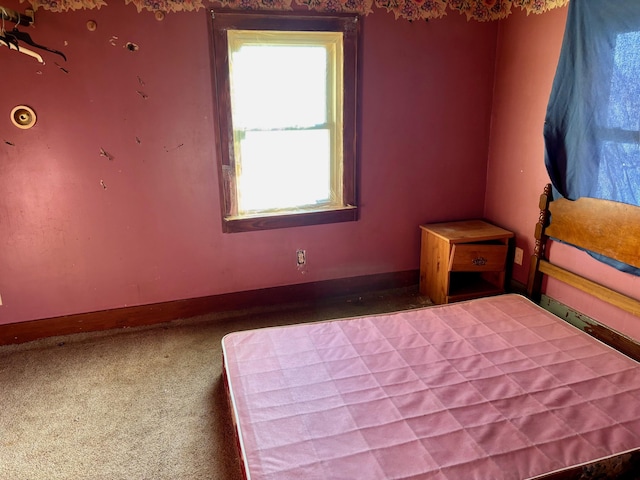 unfurnished bedroom with carpet