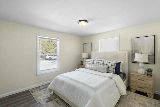 bedroom featuring wood-type flooring