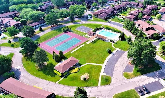 birds eye view of property