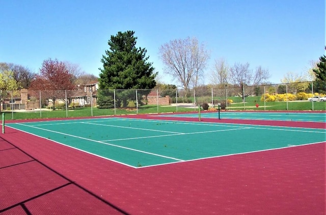 view of tennis court