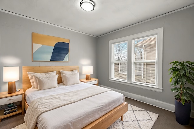 bedroom featuring carpet