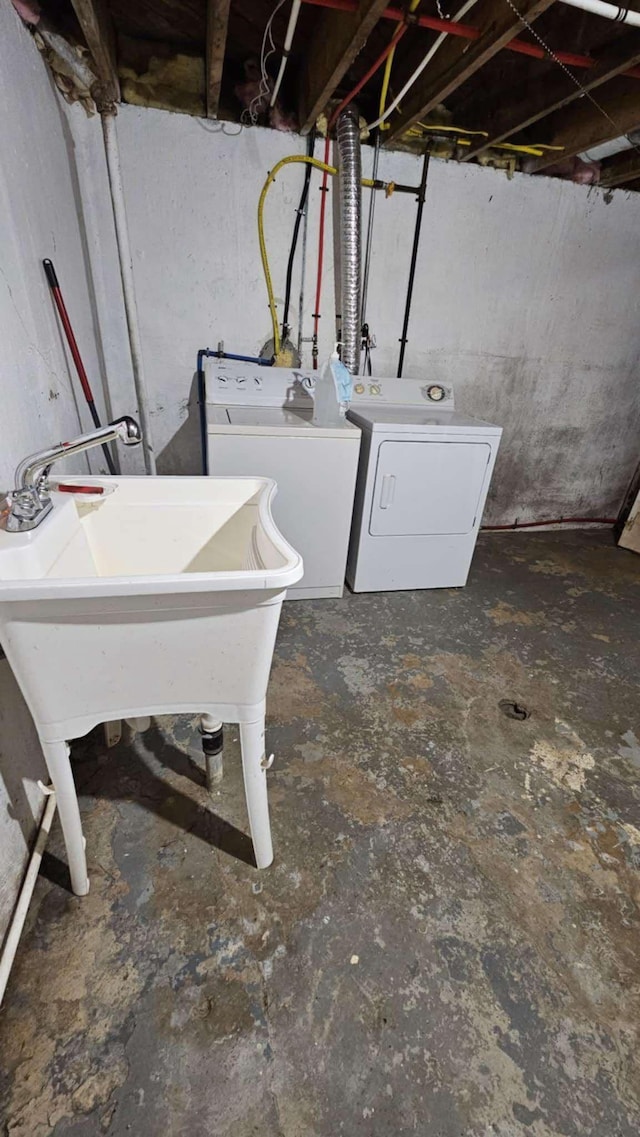 laundry room with separate washer and dryer