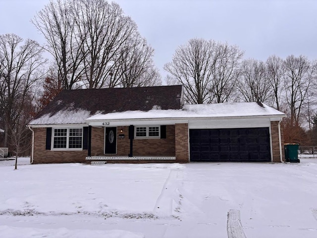 ranch-style house with a garage