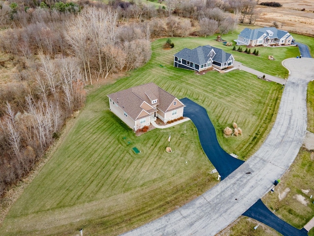 drone / aerial view featuring a rural view