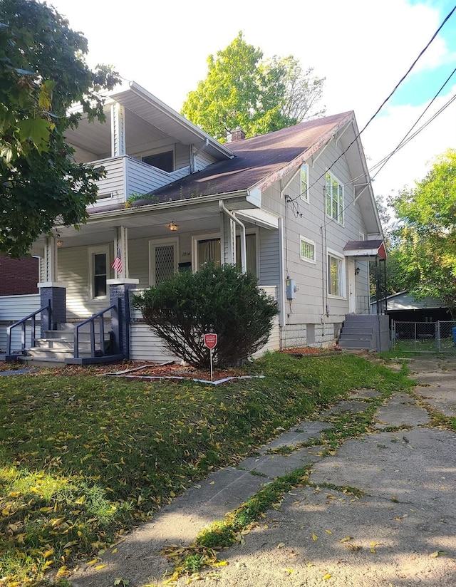 view of home's exterior with a lawn