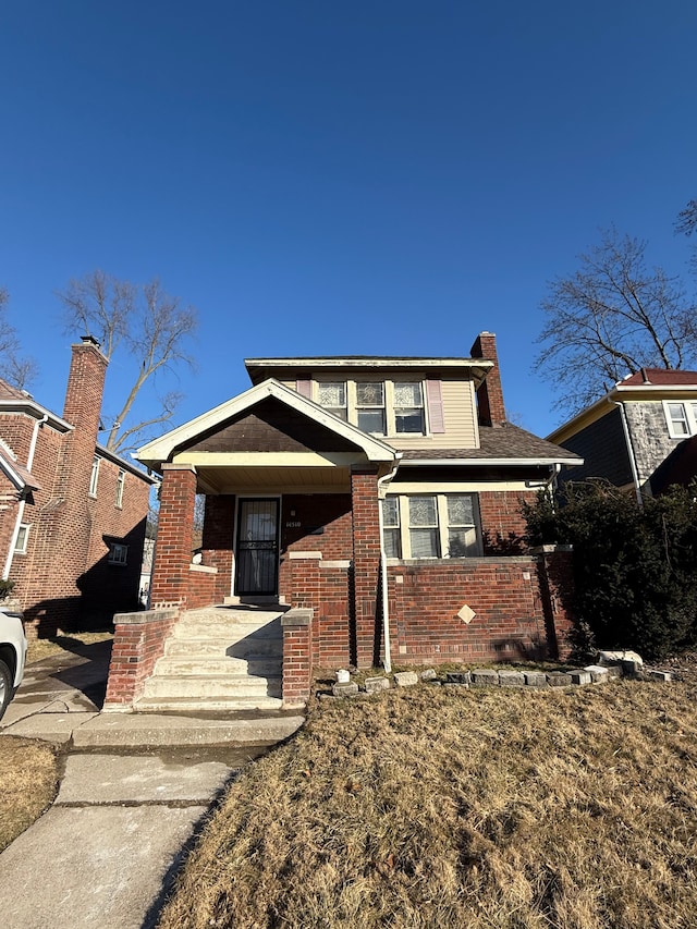 view of front of home featuring a porch