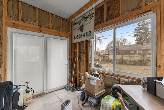 view of sunroom