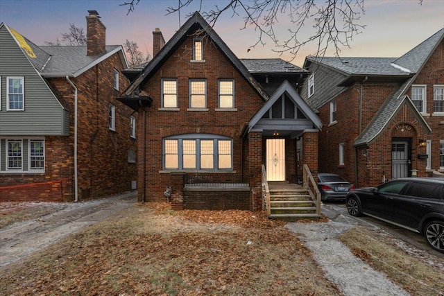 view of english style home