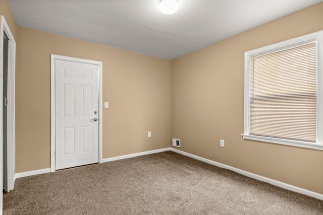 view of carpeted empty room