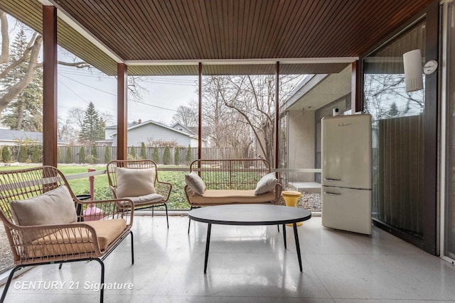 view of sunroom / solarium