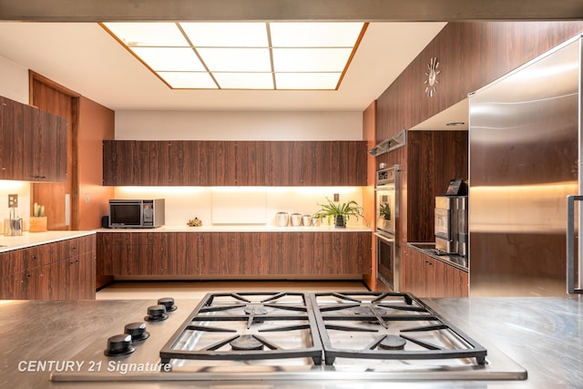 kitchen featuring appliances with stainless steel finishes