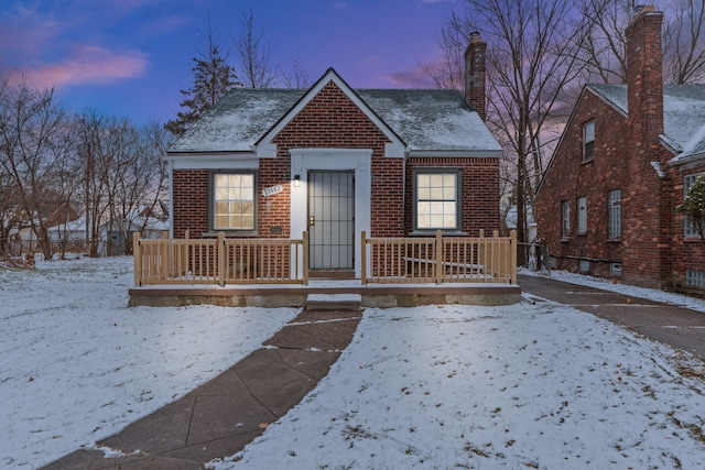 view of bungalow-style house