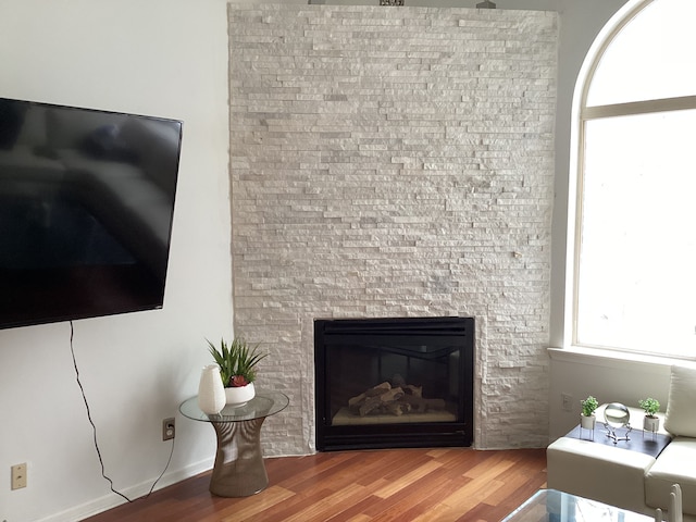 room details with wood-type flooring