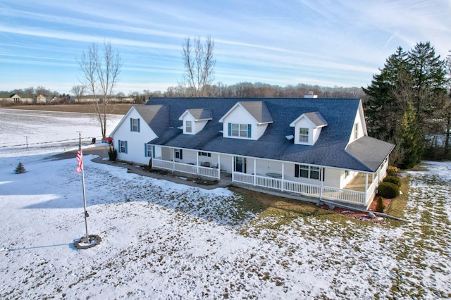 view of front of house featuring covered porch