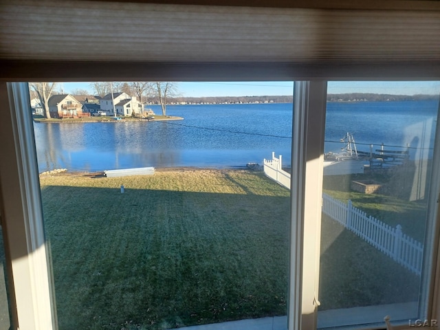 view of water feature