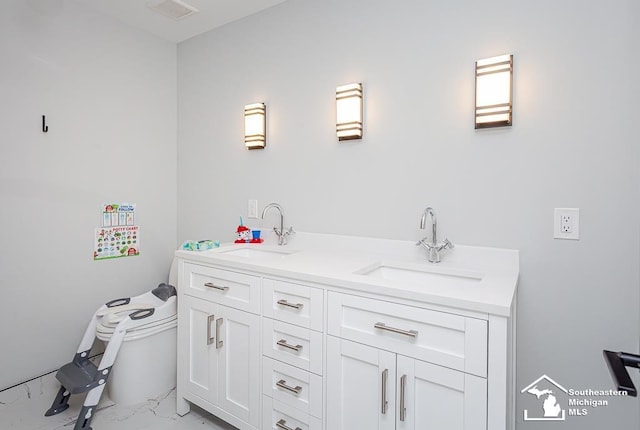 bathroom with vanity