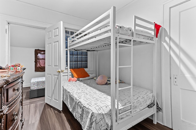 bedroom featuring hardwood / wood-style floors