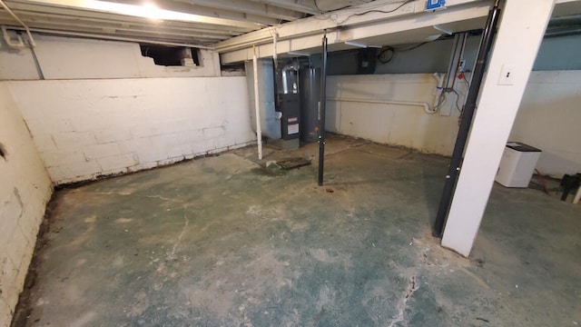 930 W Barney Ave, Muskegon, MI 49441 - unfinished below grade area featuring heating unit and gas water heater