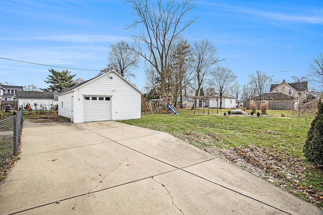 exterior space with a yard