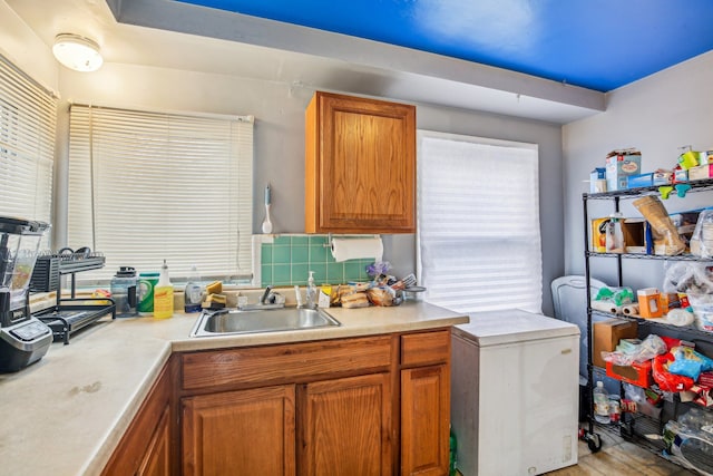 kitchen featuring sink