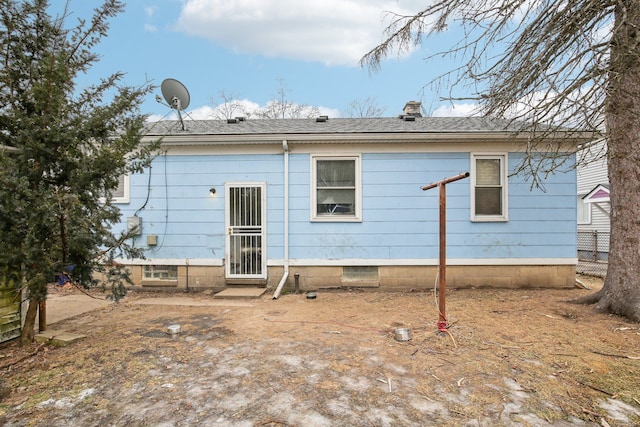 view of rear view of property