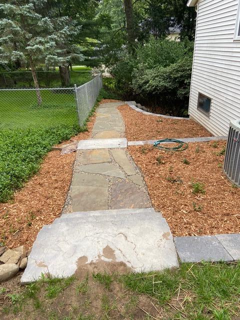 view of yard featuring central AC unit