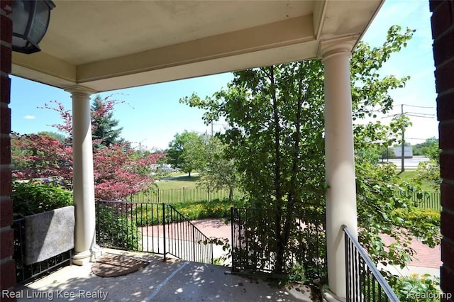 view of balcony