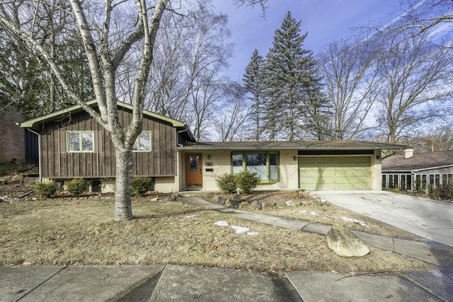 tri-level home featuring a garage