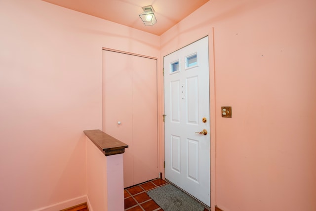 view of tiled foyer