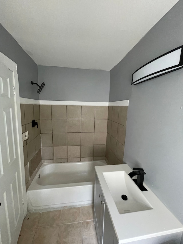 bathroom featuring sink and tile patterned floors