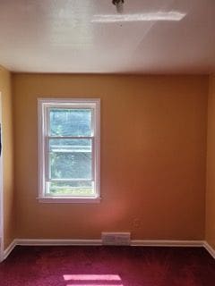 view of carpeted empty room