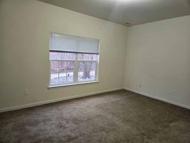 view of carpeted empty room