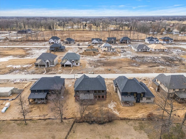 drone / aerial view featuring a residential view