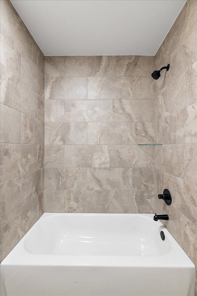 bathroom featuring bathtub / shower combination