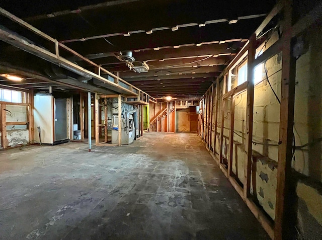 view of basement