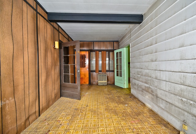 view of patio with heating unit