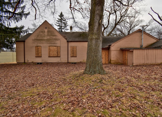 view of rear view of house