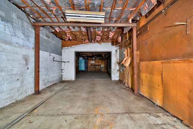 interior space featuring concrete flooring