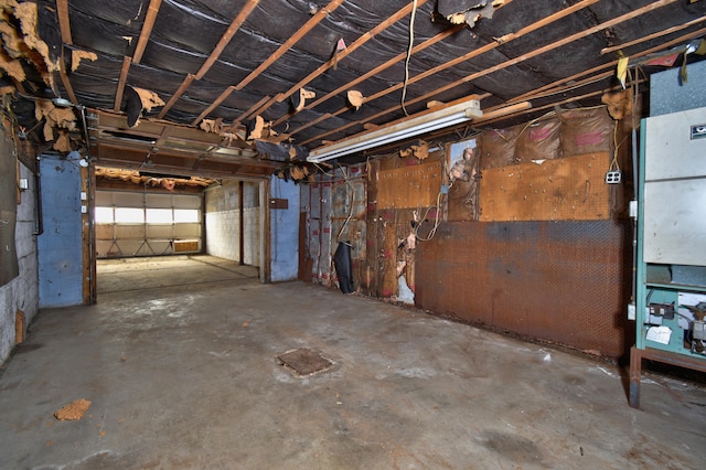 view of basement