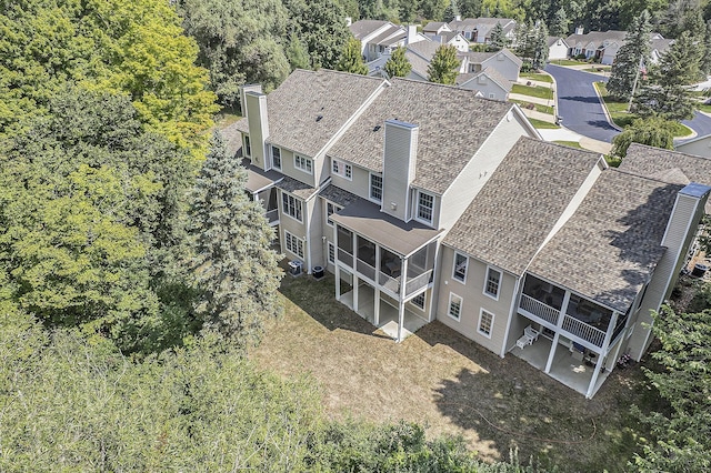 birds eye view of property