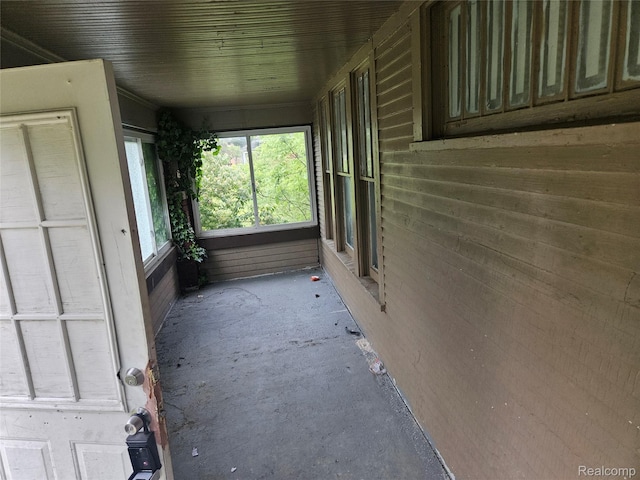 65 Portage St, Highland Park, MI 48203 - view of unfurnished sunroom