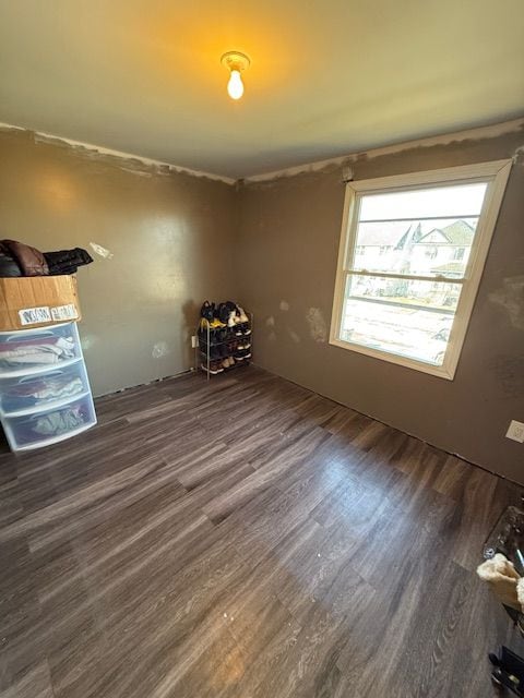 interior space featuring dark wood-type flooring