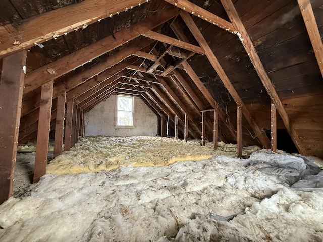 view of attic