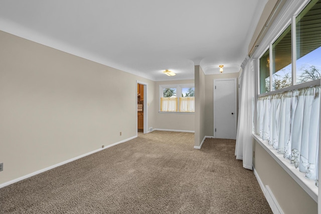 view of carpeted empty room