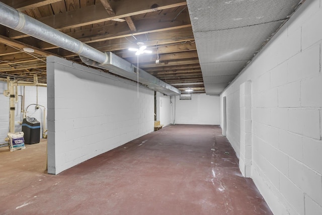 view of basement