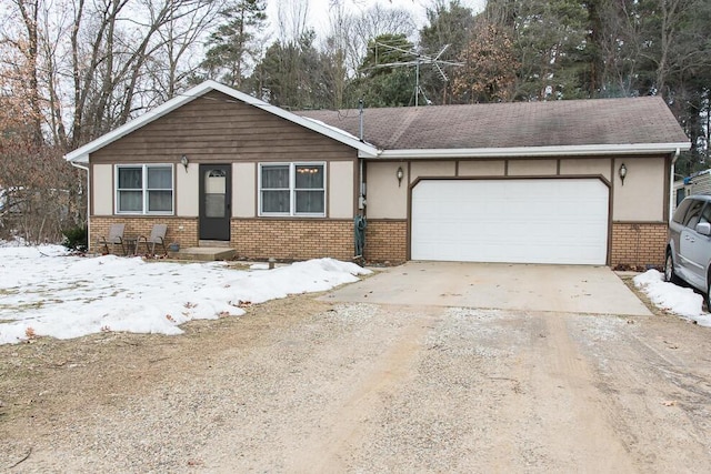 view of front of home featuring a garage