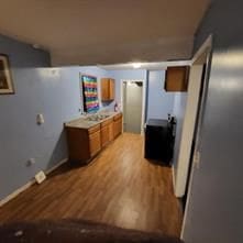 kitchen featuring light hardwood / wood-style flooring